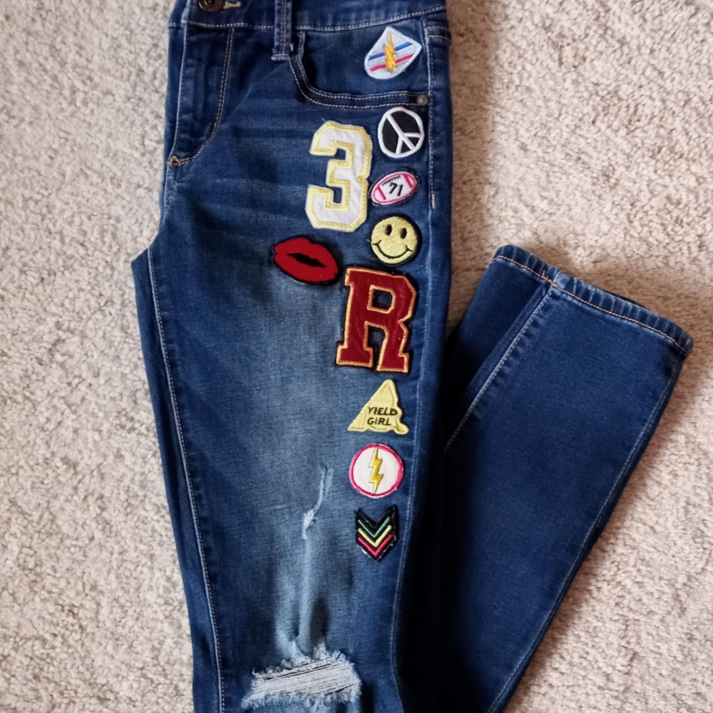 Patched skinny jeans | Arizona Jean